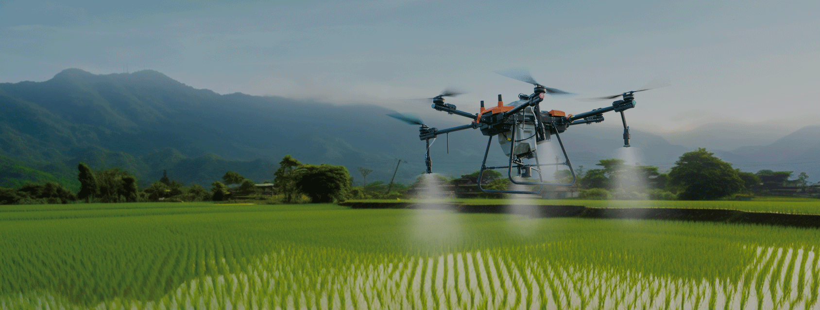 Mejora de la salud de los cultivos con pulverizadores agrícolas con drones
