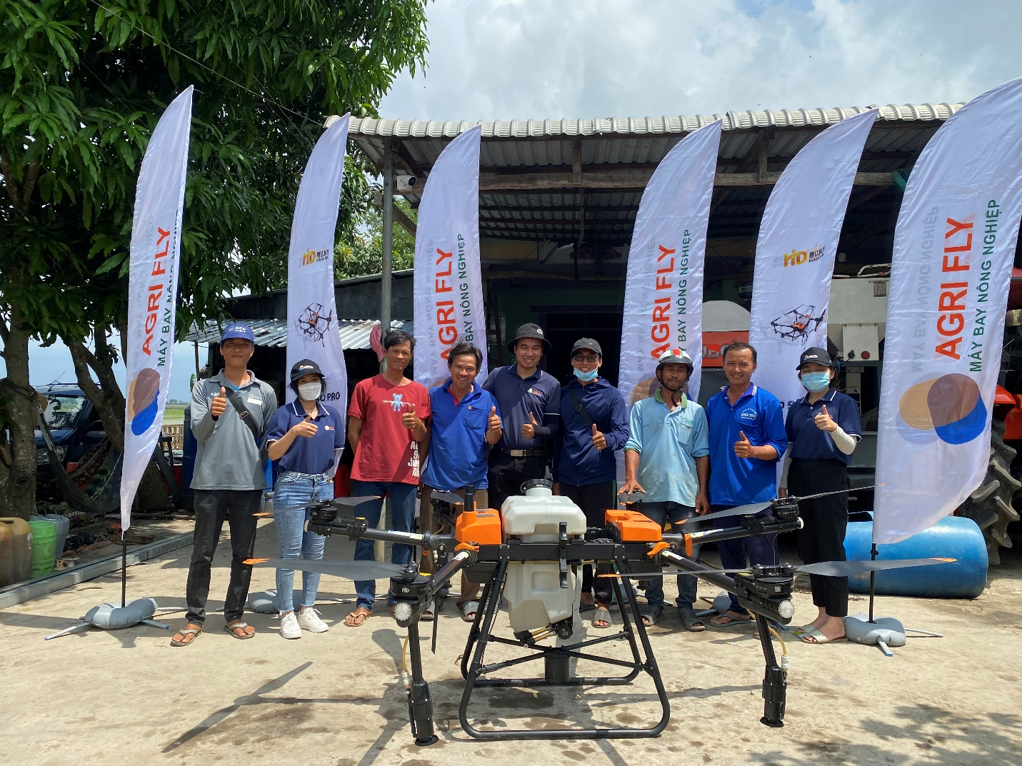Huida Tech y Agri Fly colaboran para revolucionar la agricultura en Vietnam.