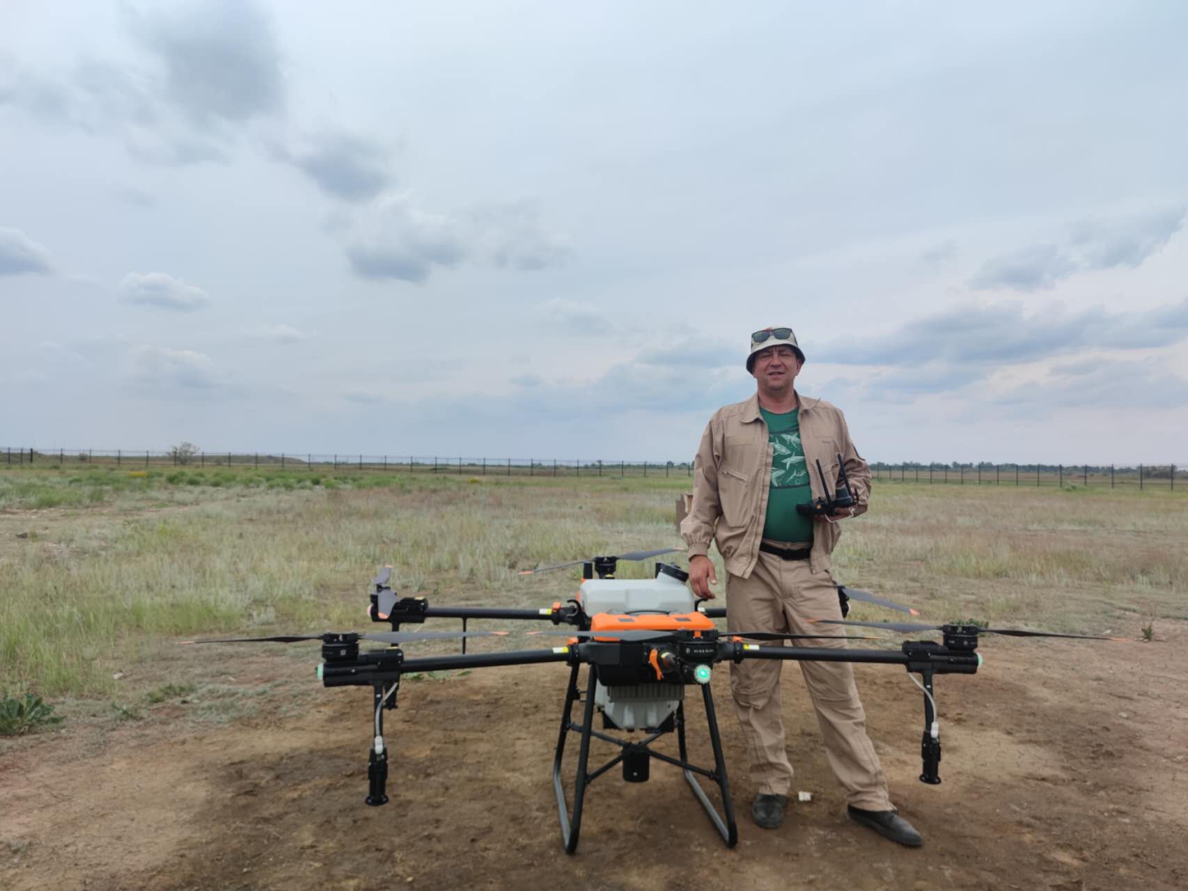 Drone de inspección de cultivos